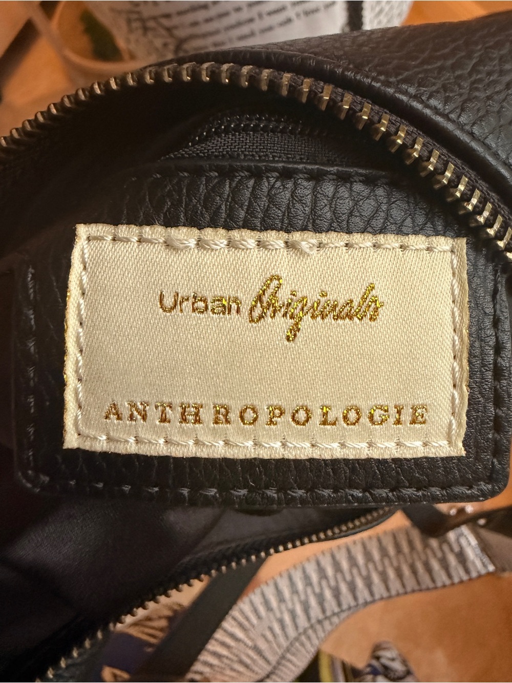 NWOT | Urban Originals Luna Slouchy Crossbody Bag - Black Vegan Leather - Picture 6 of 11